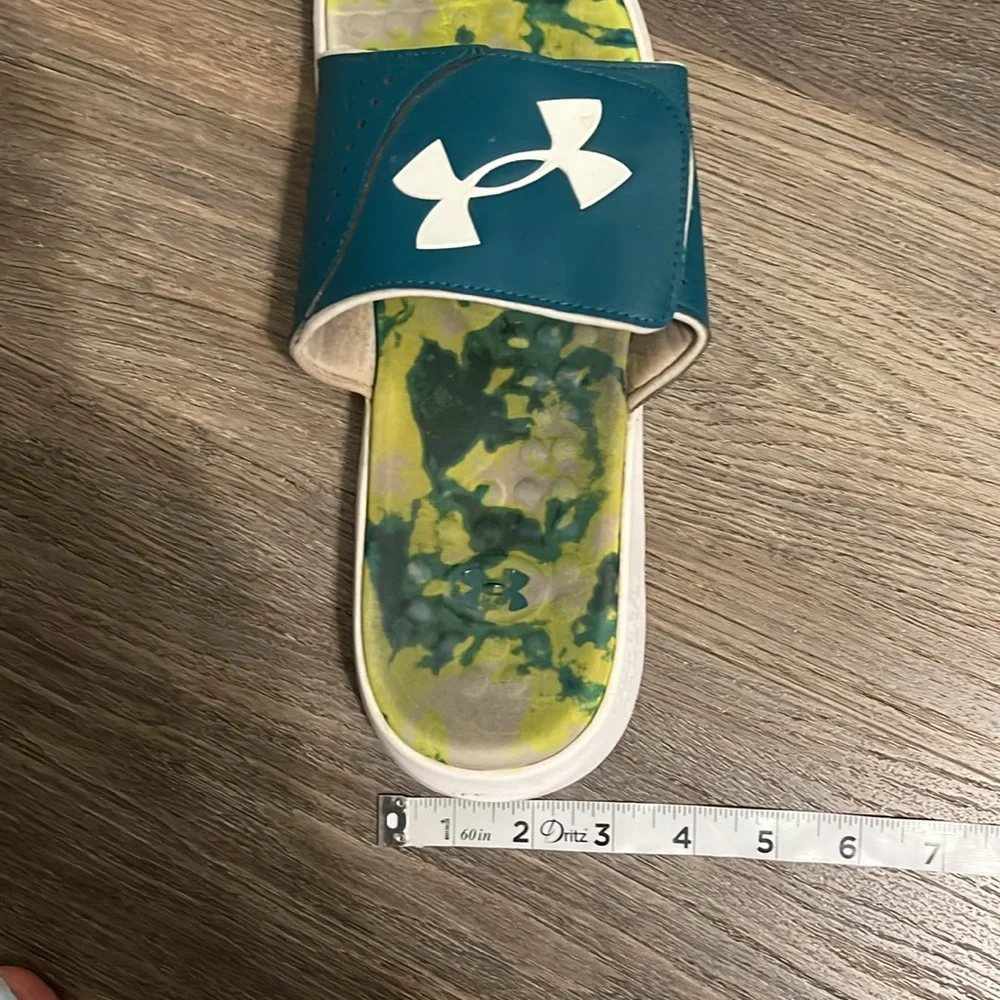 Under Armour Ignite Pro Green Slides Slip On Shoes Size 10